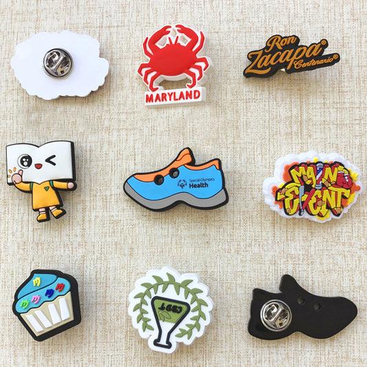 Custom 3D Die Cut Rubber Badge
